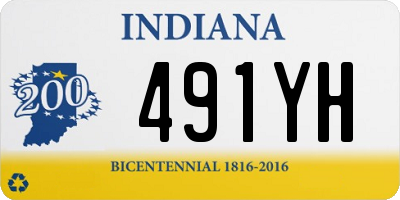 IN license plate 491YH