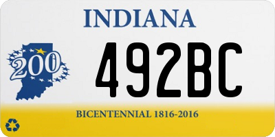 IN license plate 492BC