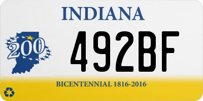 IN license plate 492BF