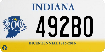 IN license plate 492BO