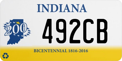 IN license plate 492CB