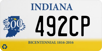 IN license plate 492CP