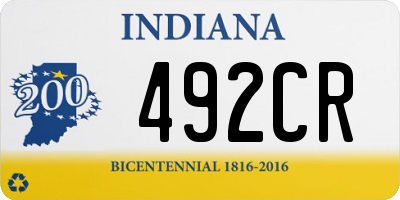 IN license plate 492CR