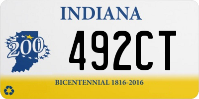 IN license plate 492CT