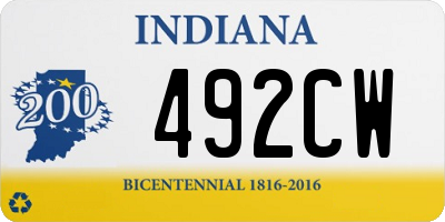 IN license plate 492CW