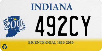 IN license plate 492CY