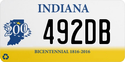 IN license plate 492DB