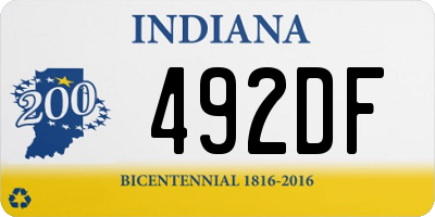 IN license plate 492DF