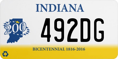 IN license plate 492DG