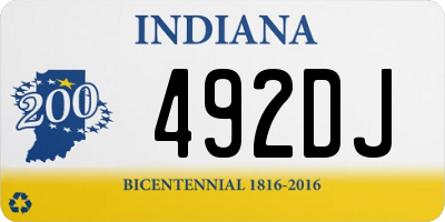 IN license plate 492DJ