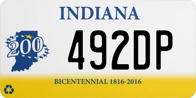 IN license plate 492DP