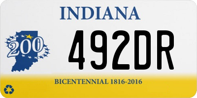 IN license plate 492DR