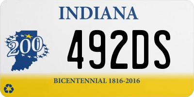 IN license plate 492DS