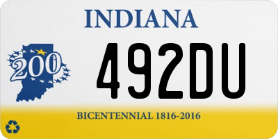 IN license plate 492DU