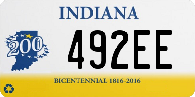 IN license plate 492EE