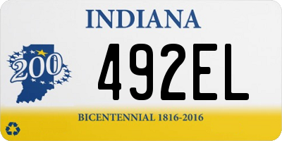 IN license plate 492EL