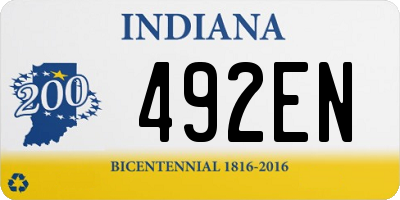 IN license plate 492EN