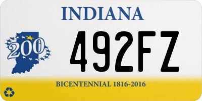 IN license plate 492FZ