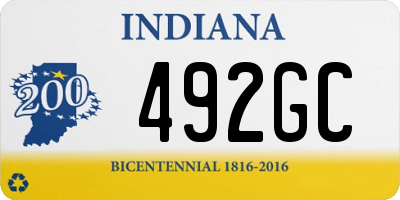 IN license plate 492GC