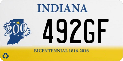 IN license plate 492GF