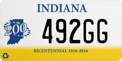 IN license plate 492GG