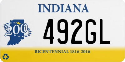 IN license plate 492GL