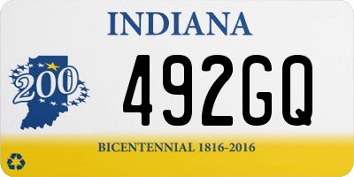 IN license plate 492GQ