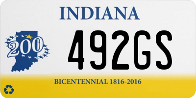IN license plate 492GS