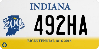 IN license plate 492HA