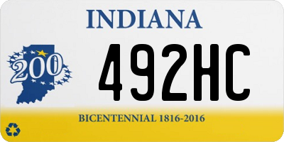 IN license plate 492HC