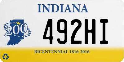 IN license plate 492HI