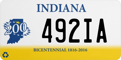 IN license plate 492IA