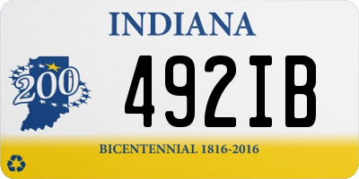 IN license plate 492IB