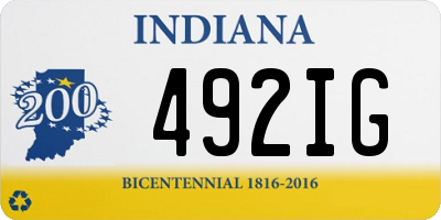 IN license plate 492IG