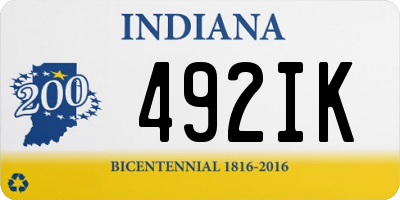 IN license plate 492IK