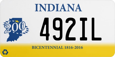 IN license plate 492IL