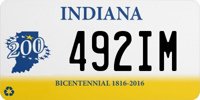 IN license plate 492IM