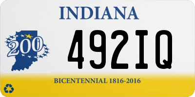 IN license plate 492IQ