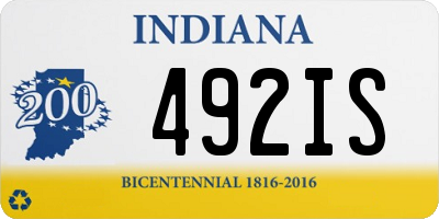 IN license plate 492IS