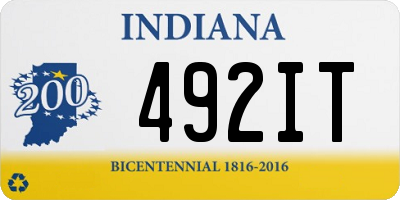 IN license plate 492IT