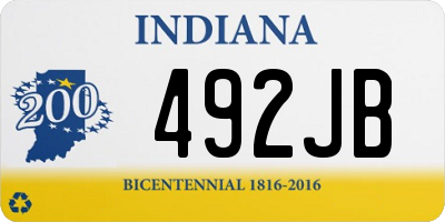 IN license plate 492JB