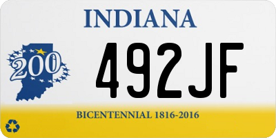 IN license plate 492JF