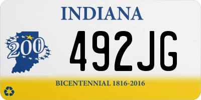 IN license plate 492JG