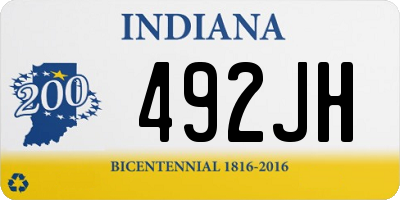 IN license plate 492JH