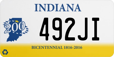 IN license plate 492JI