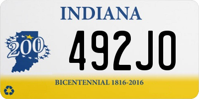 IN license plate 492JO