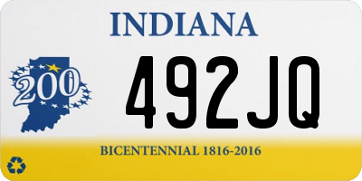 IN license plate 492JQ