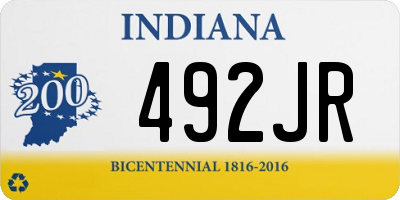 IN license plate 492JR