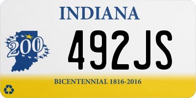 IN license plate 492JS