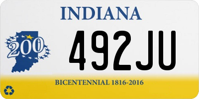 IN license plate 492JU